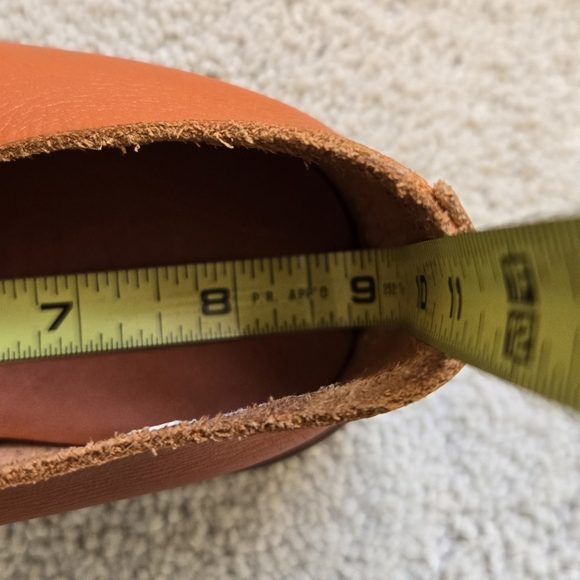 Camper | Twins Burnt Orange Leather Slip-On Shoes Size 7 - Picture 9 of 9